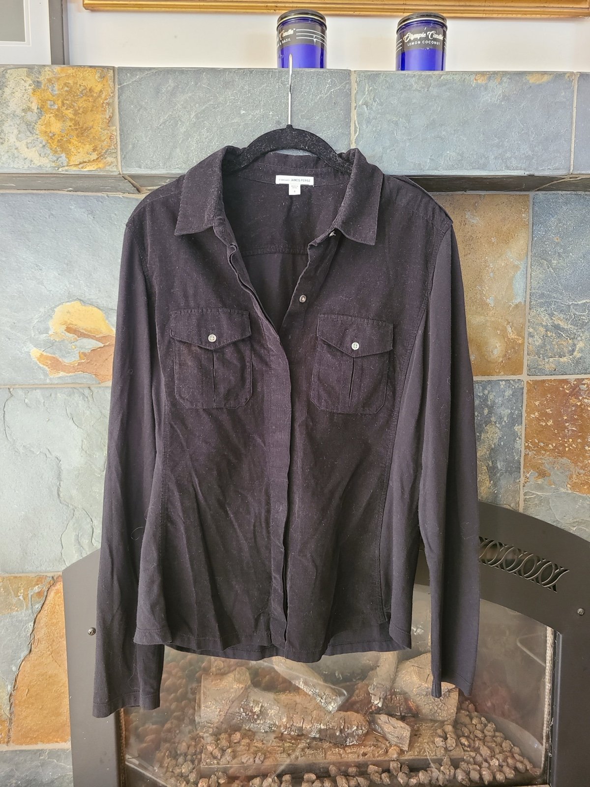 James Perse Corduroy Button Down Shirt
