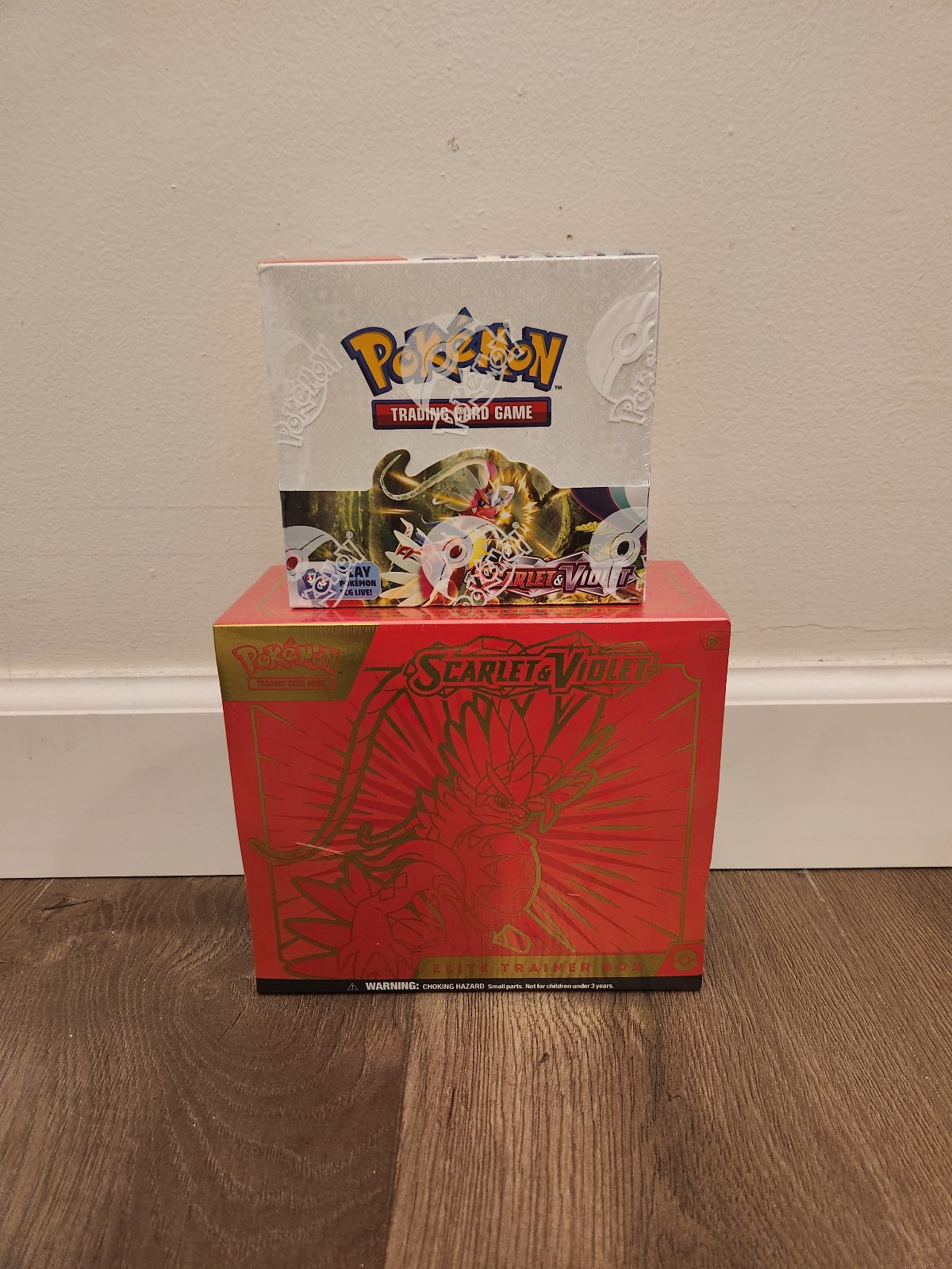 Pokemon scarlet and violet base set booster box and elite trainer box(etb)