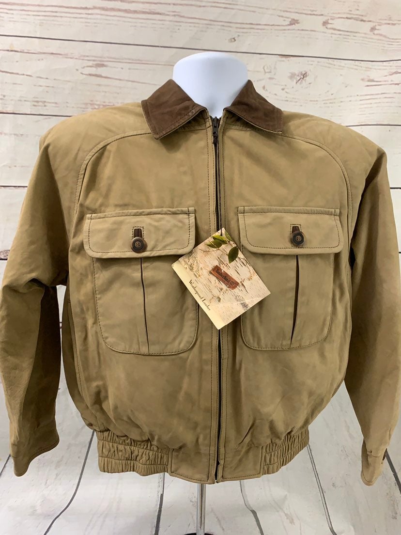 Men's Timberland Leather Jacket Small