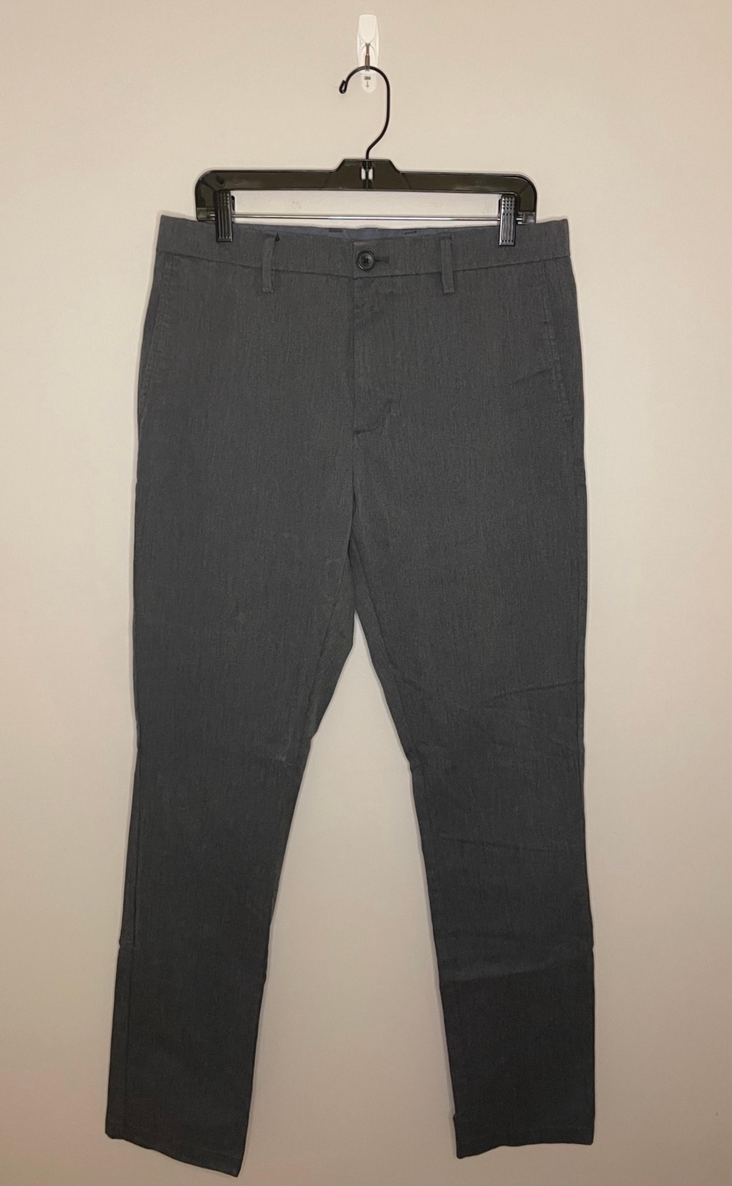 Old Navy Ultimate Slim Built-In Flex Pants, Dark Gray, Size 33x34, EUC