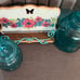 Pioneer Woman Floral Wood Dazzling Dahlias Cookbook Tablet Holder Metal & 2 Teal