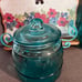 Pioneer Woman Floral Wood Dazzling Dahlias Cookbook Tablet Holder Metal & 2 Teal