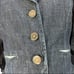Denim Armani Collezioni Asymmetrical Ruffle Skirt Suit & Jacket Set Both Size 6