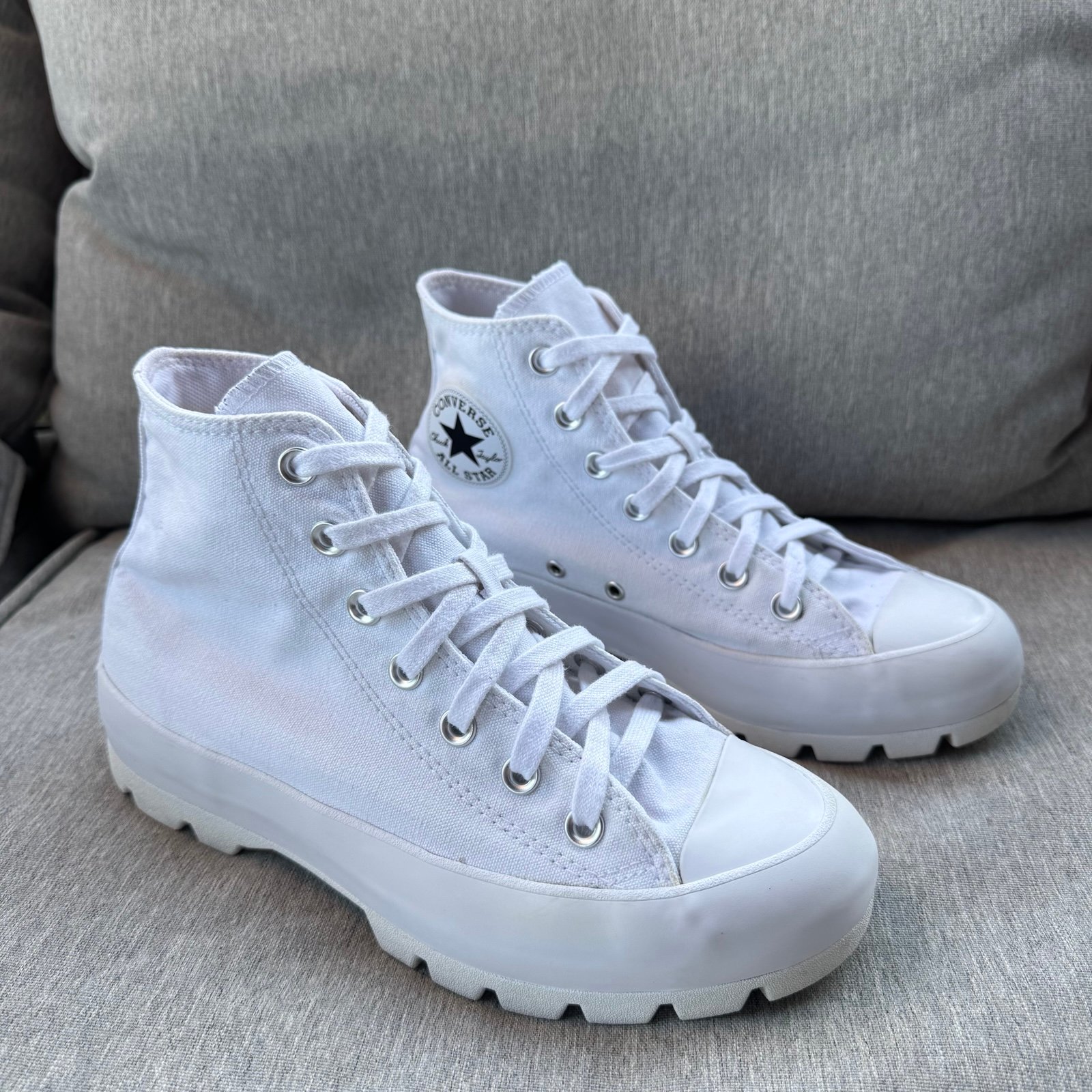 Converse High-Top Lugged Sneakers - women’s size 8