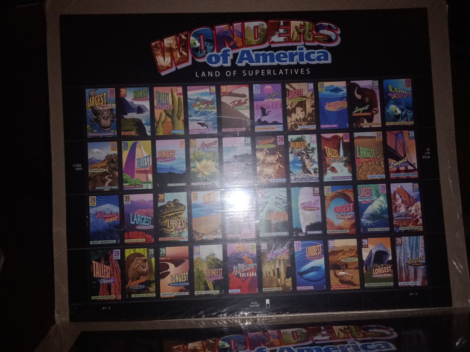 Wonders of America stamps
