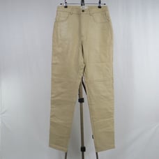 Hugo Buscati Cream Leather Pants