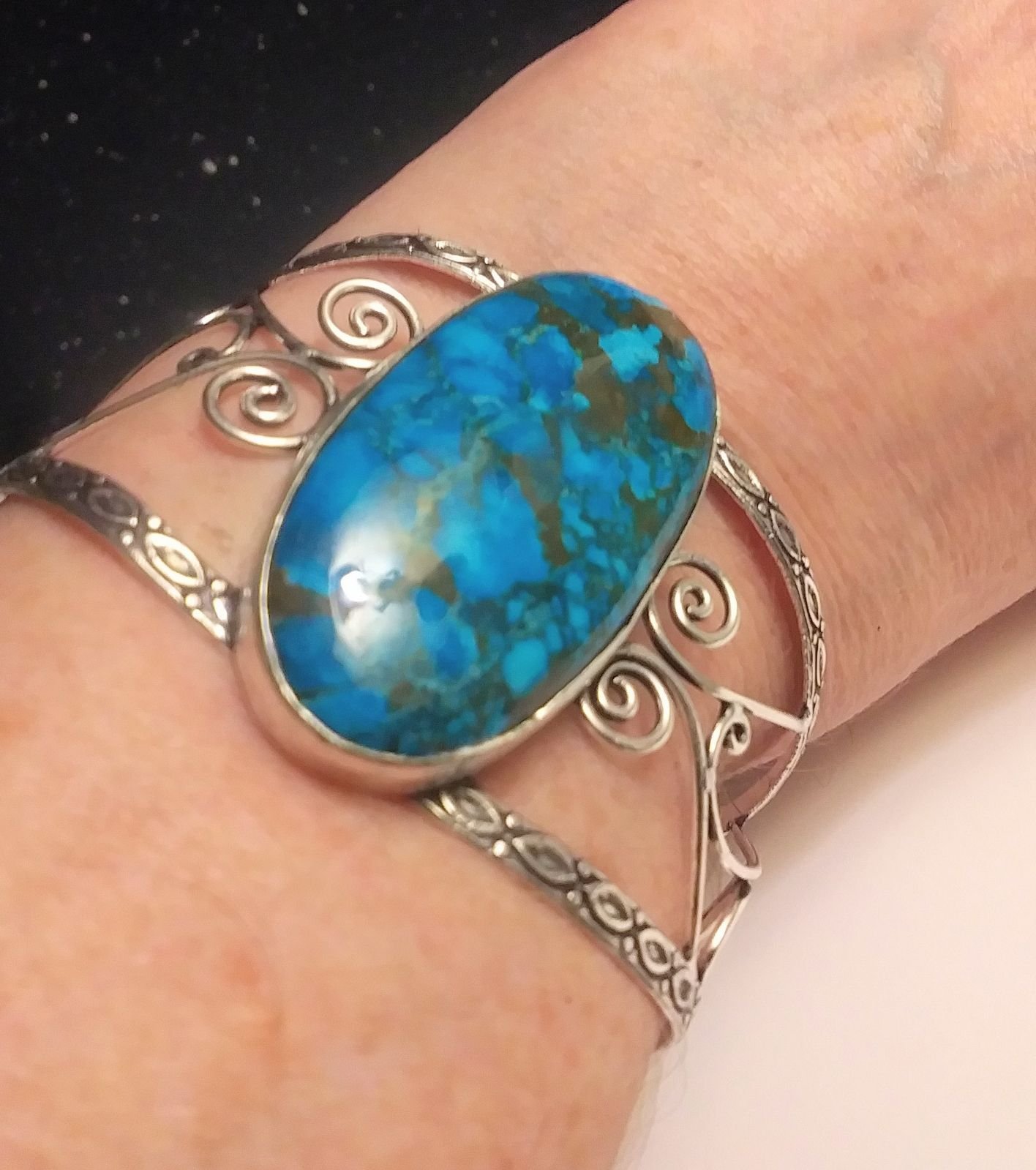 Stunning 925 Sterling Turquoise Bracelet