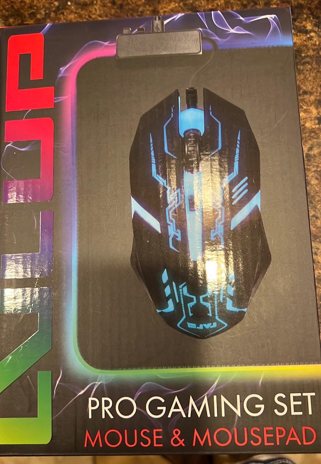 Lulup Pro gaming set mouse and mouse pad