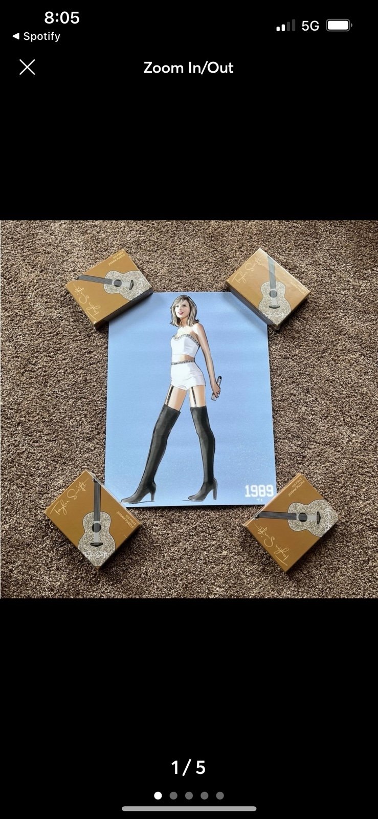 Folklore Album Twirling Foil Lithograph – Taylor Swift