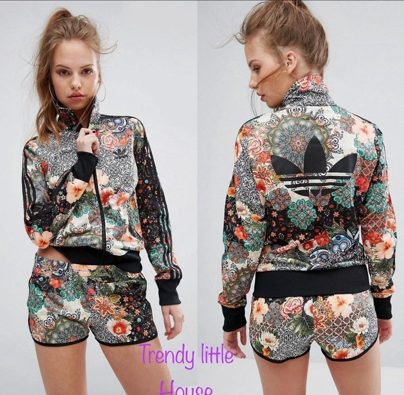 Adidas x farm Jardim Agharta S jacket/shorts Set