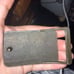 Vintage Levis Strauss Leather Buckle Brass Metal 3.5 by 2