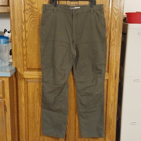 Carhartt Relaxed Straight Rugged Flex Double-Front Denim Jeans 38x34 Moss Color