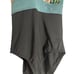 Carve Designs Dahlia Recycled Floral Colorblock Blue Black One Piece Swimsuit M
