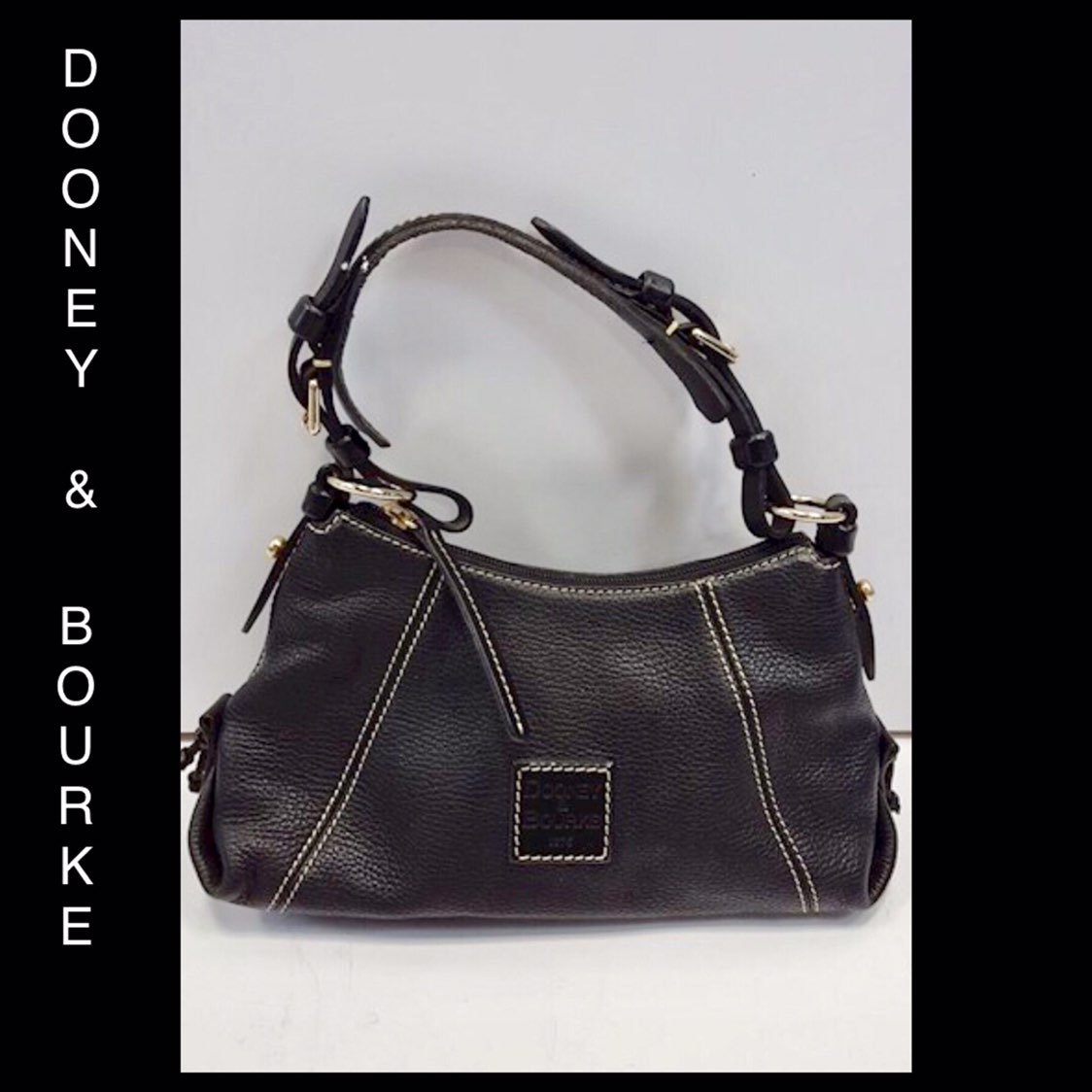 Dooney & Bourke Black Leather Hobo Bag