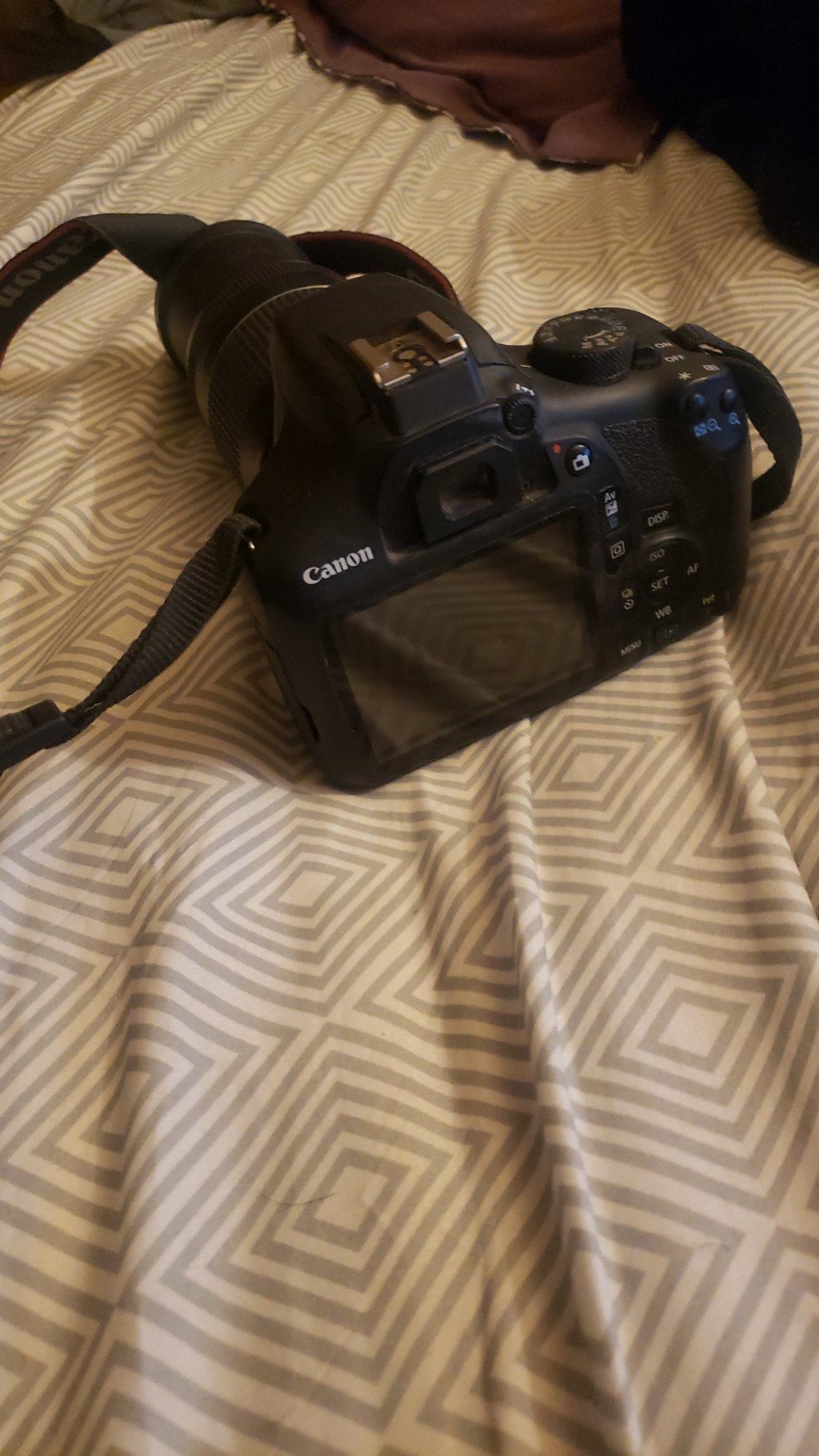 Canon rebel t3 camera with attachments