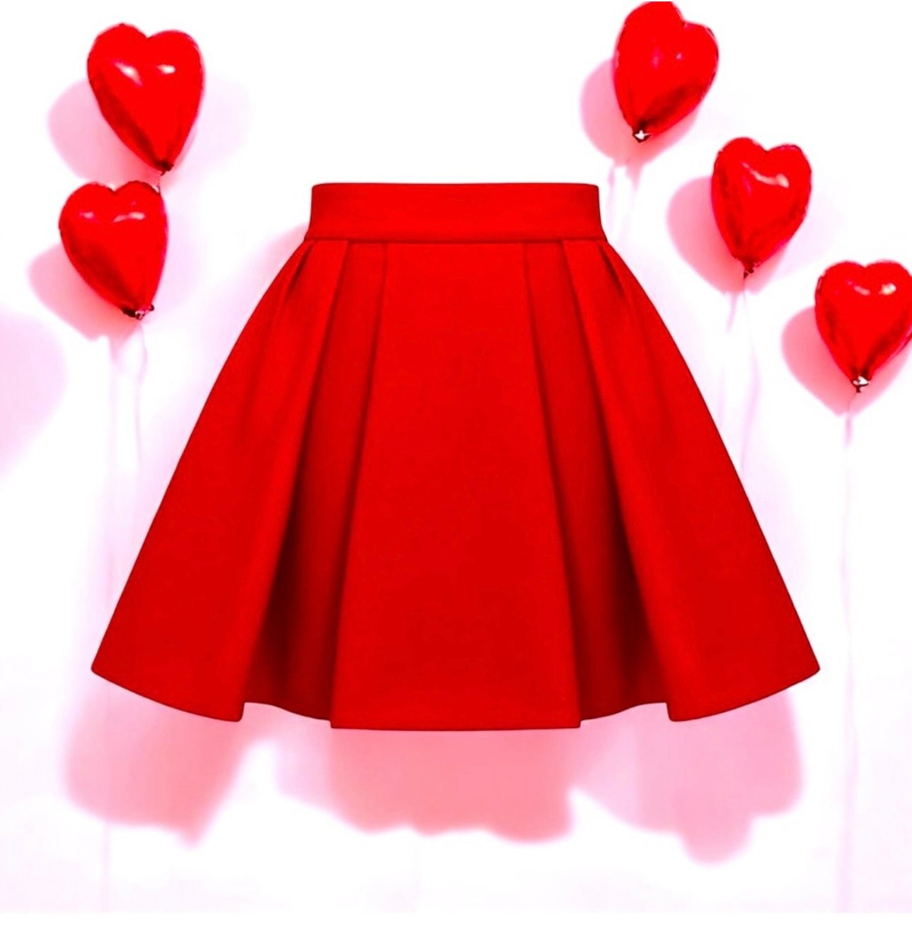 Balmain Red Skirt