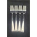 4 x Food Network Chive Stainless Salad Forks 7 ¼