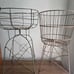 Antique Victorian Garden Plant Stand Wire Basket With Decorative Base