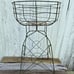 Antique Victorian Garden Plant Stand Wire Basket With Decorative Base