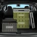 1pc Industrial Style Multipurpose Plastic Storage Box with Wheels 30L