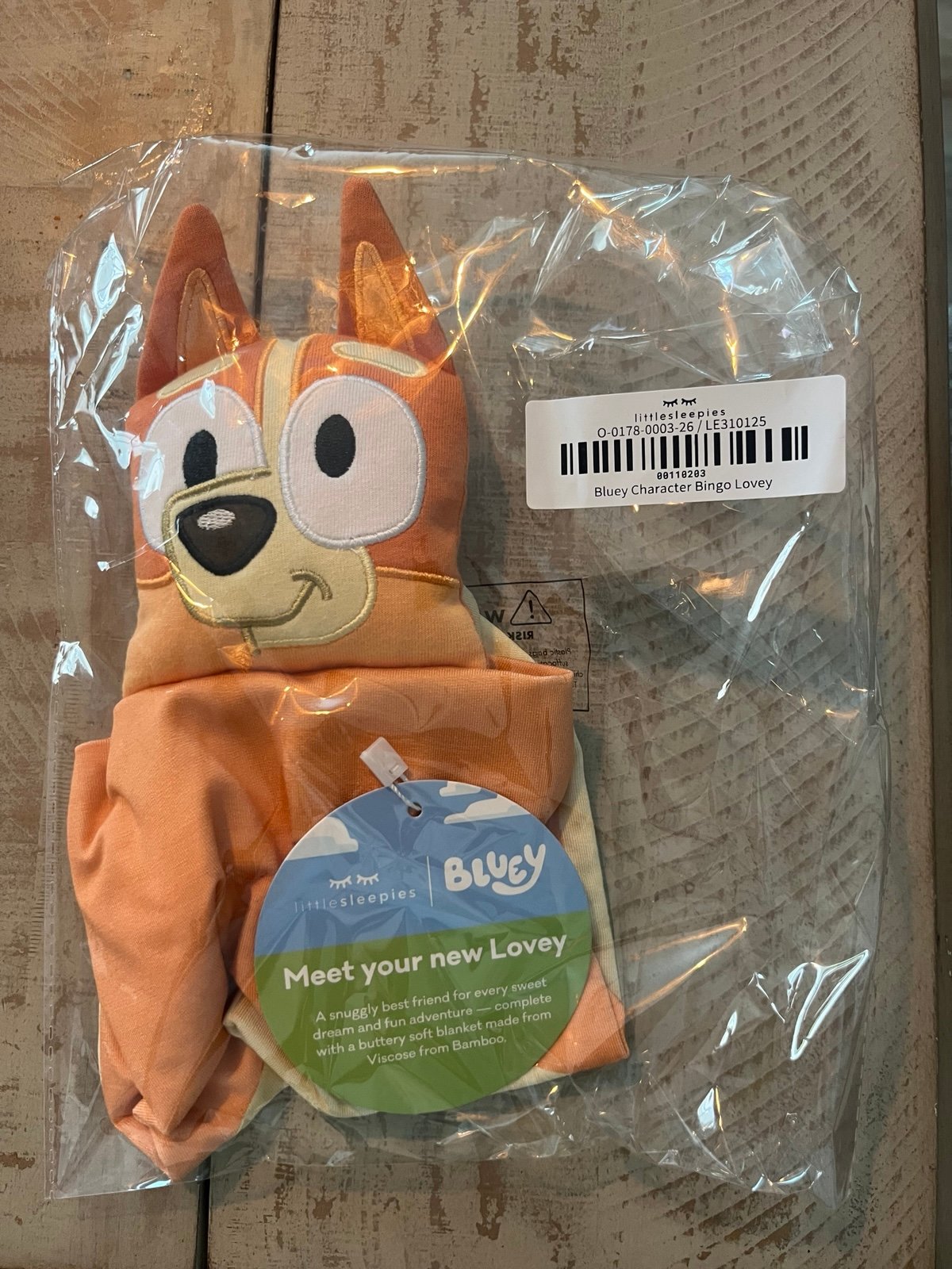 Little Sleepies Bluey Character Bingo Lovey