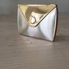 Vintage Mirror Compact Billfold