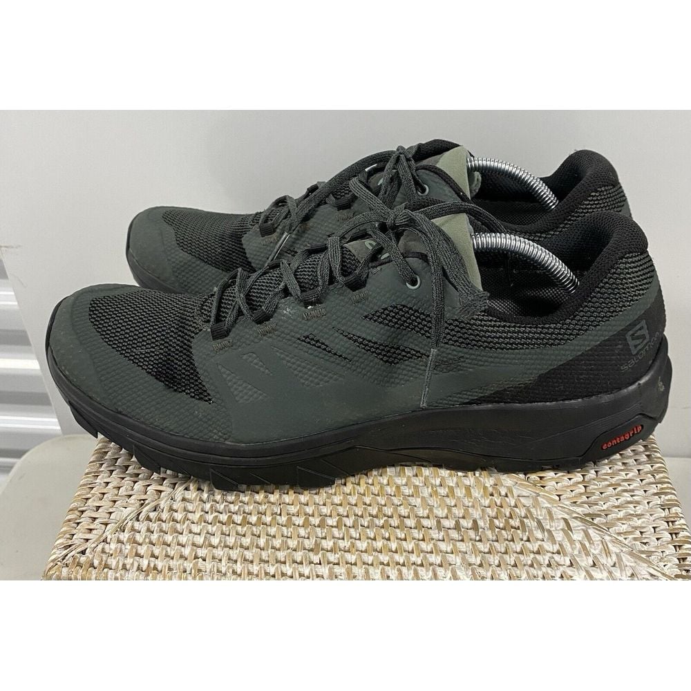 Salomon Men's Outline GTX Gore Waterproof Hiking Shoes 3790 Black Grey Sz 13