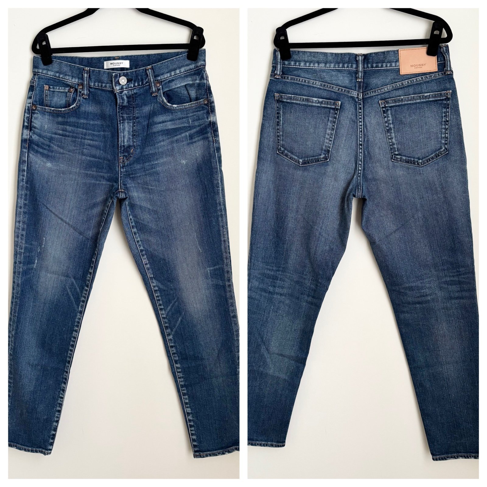 moussy - distressed slim skinny jean mid-rise ankle denim fading whiskering