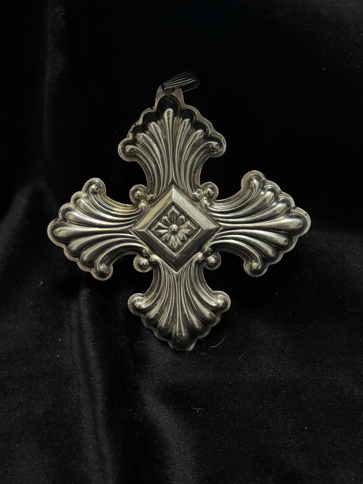 1973 Reed and Barton Christmas Cross Ornament