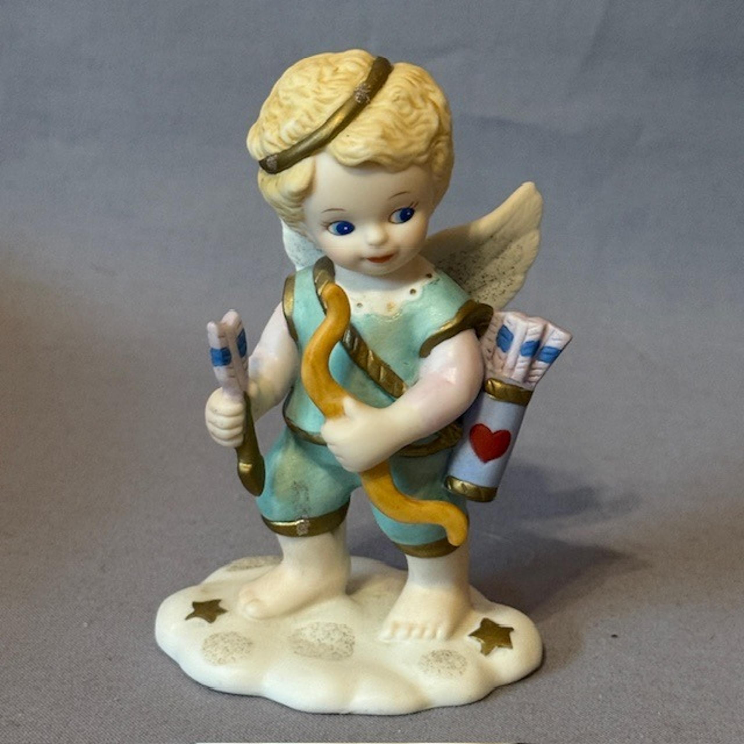Vintage Angel Figurine Bronson Tender Heart 1995 BC Katharine Stevenson Love Air