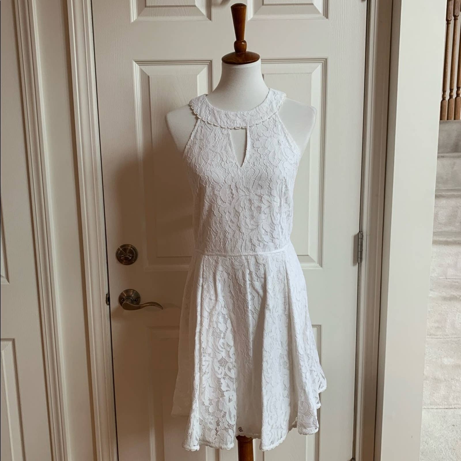 Draper James Lace Payton Dress in willow white, size 14