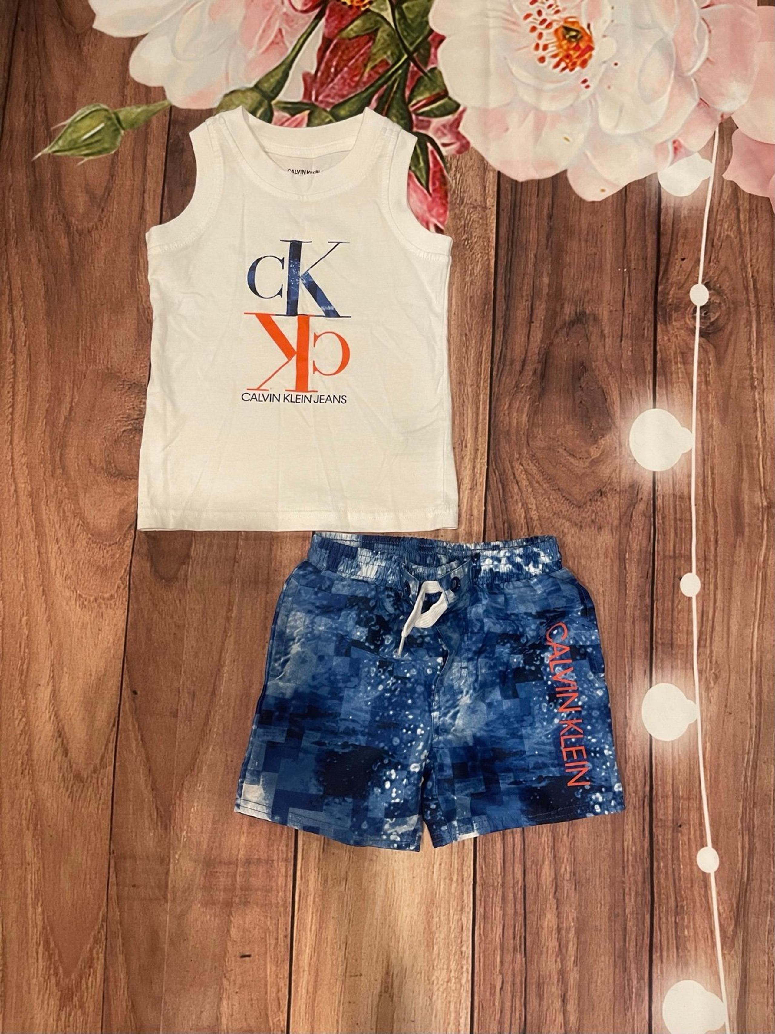 Calvin Klein Toddler Boy Summer Outfit 2T
