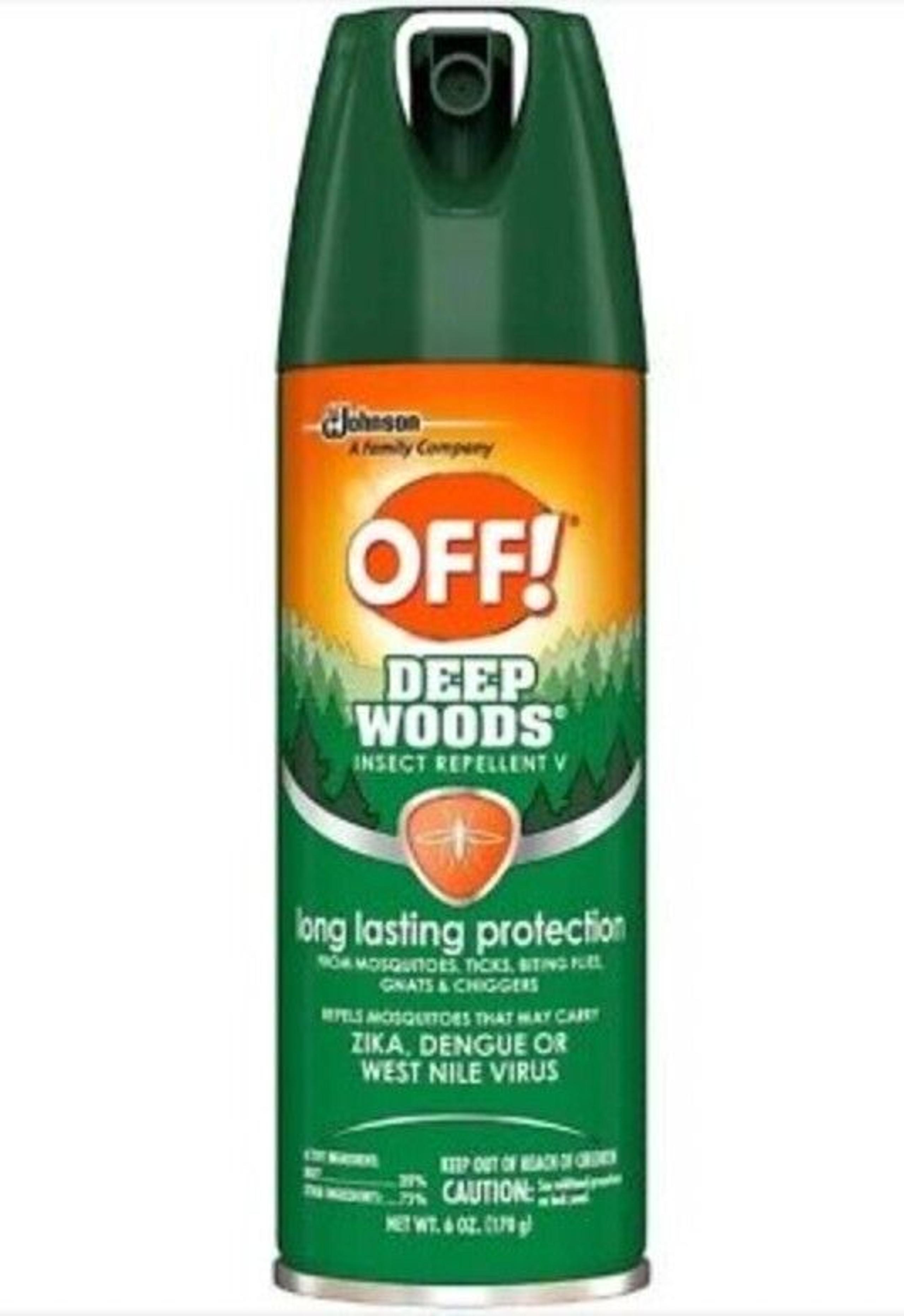 OFF! Deep Woods Insect Repellent V Spray Long Lasting 6 Oz Cans 25% DEET
