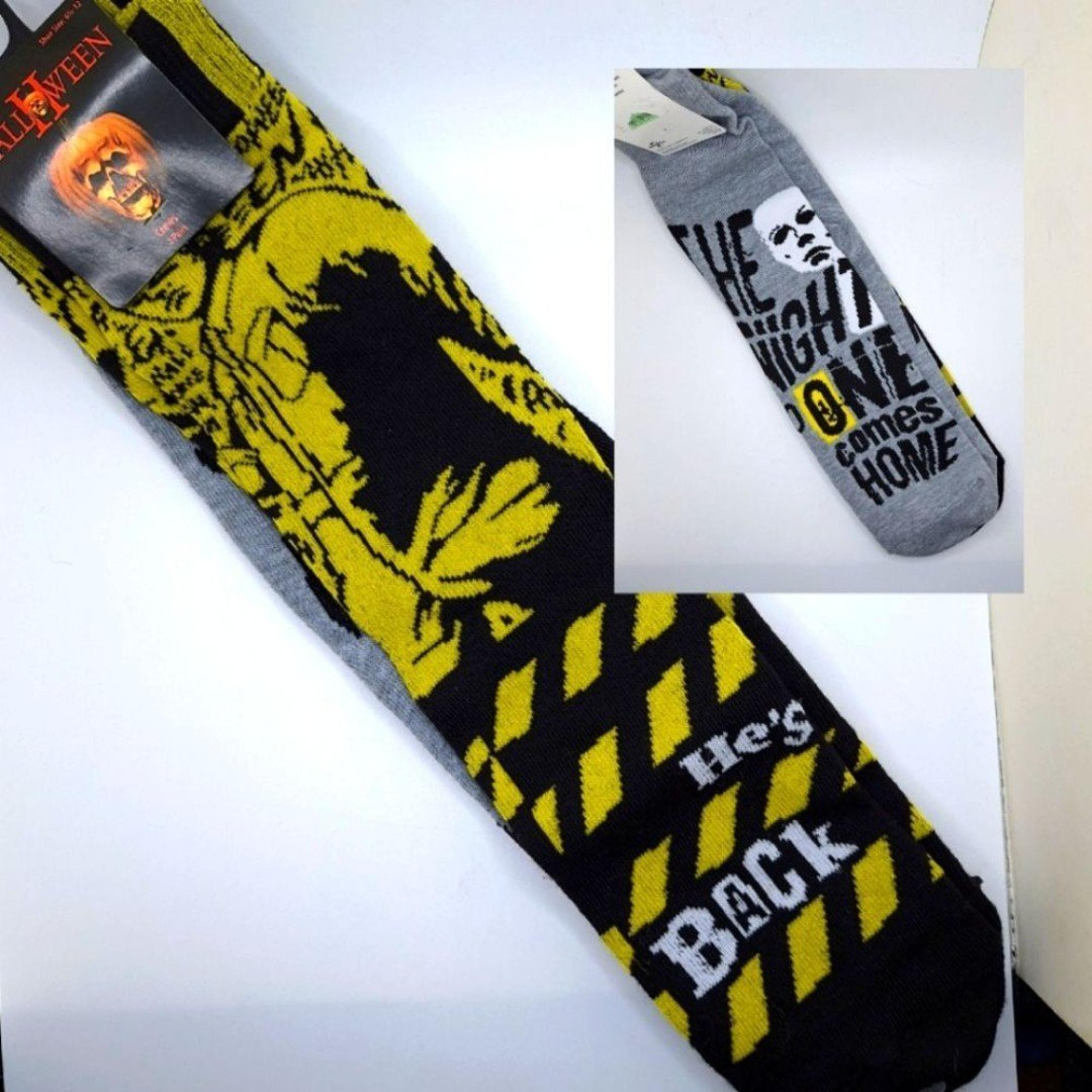 Mike Meyers crew socks 2 pair he's back the night Noone comes home