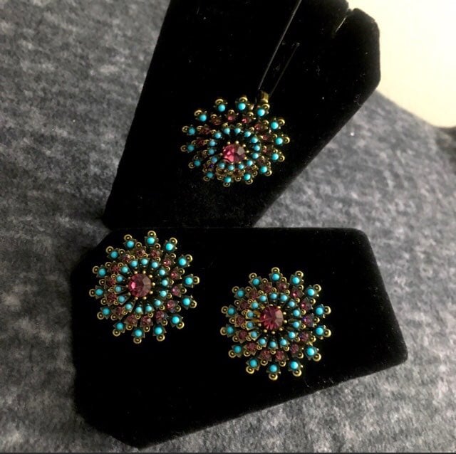 LaVintage Turquoise Earrings & Pendant