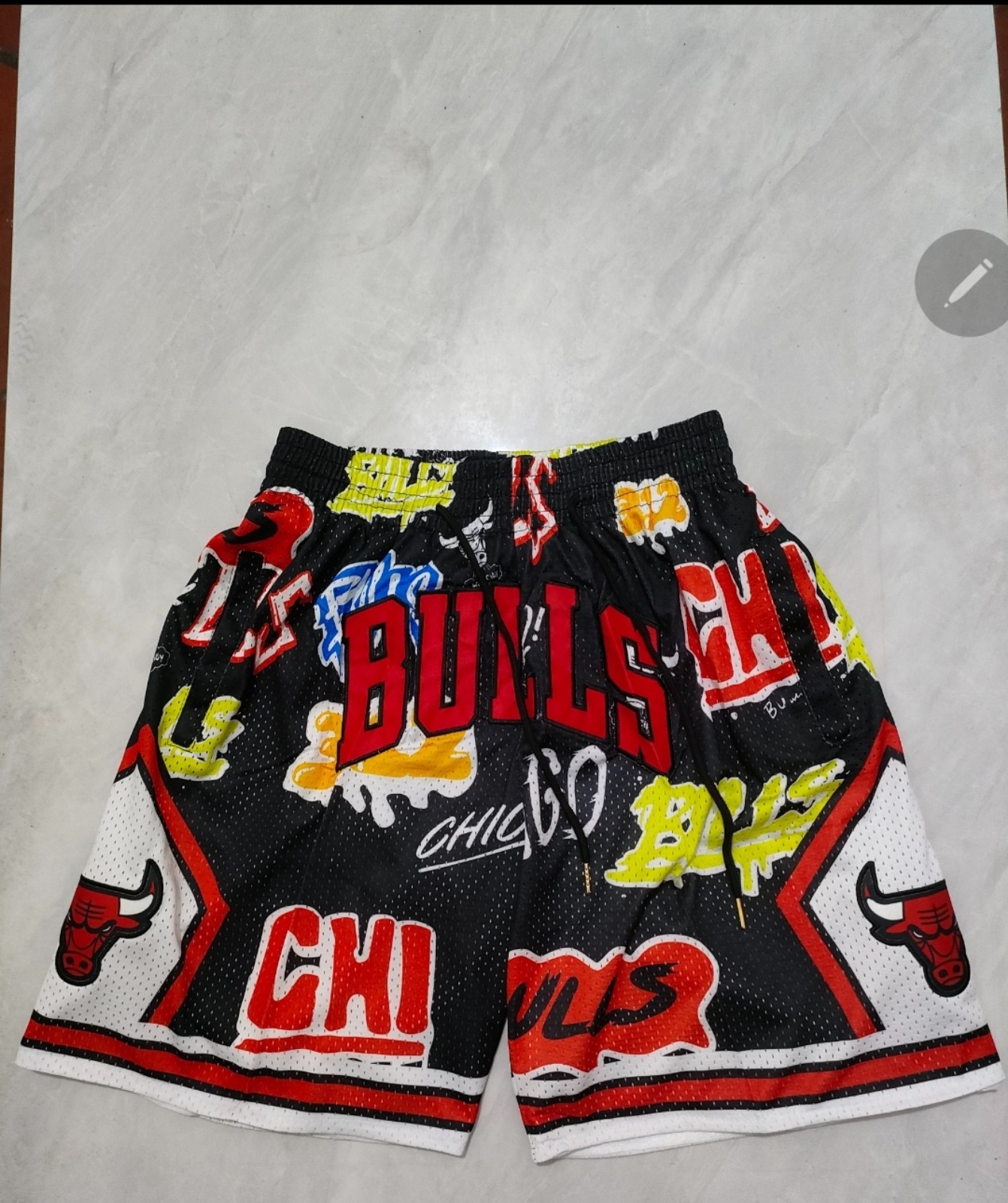 Chicago Bulls Graffiti Basketball Shorts