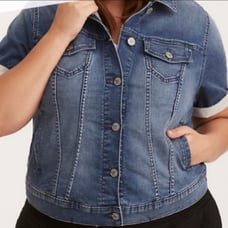 Torrid Short Sleeve Denim Jacket