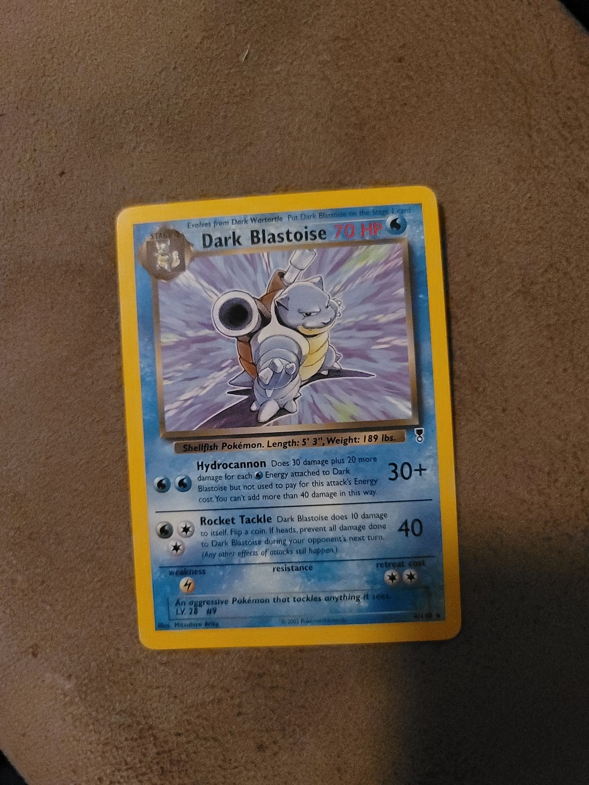 Pokemon Dark Blastoise WotC Legendary Collection