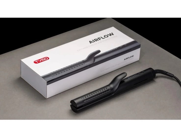 TYMO Airflow Curling Iron - Flat Iron Hair Straightener and Curler 2 in 1, Ionic