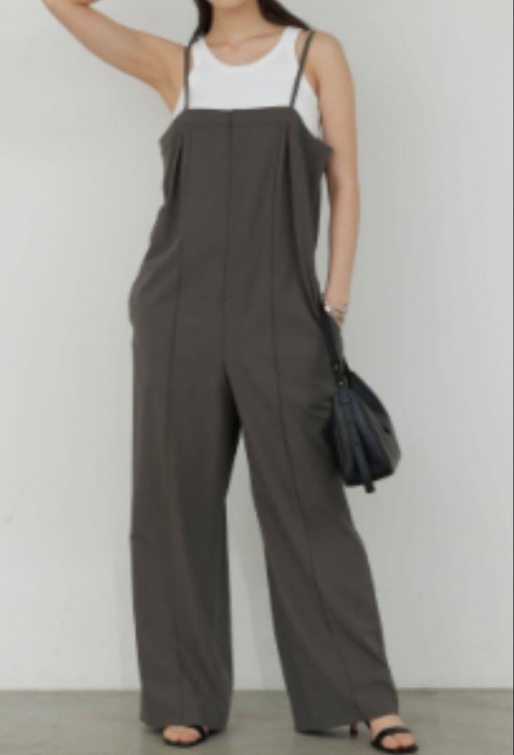 【Excellent Condition】 Tuck Wide Jumpsuit