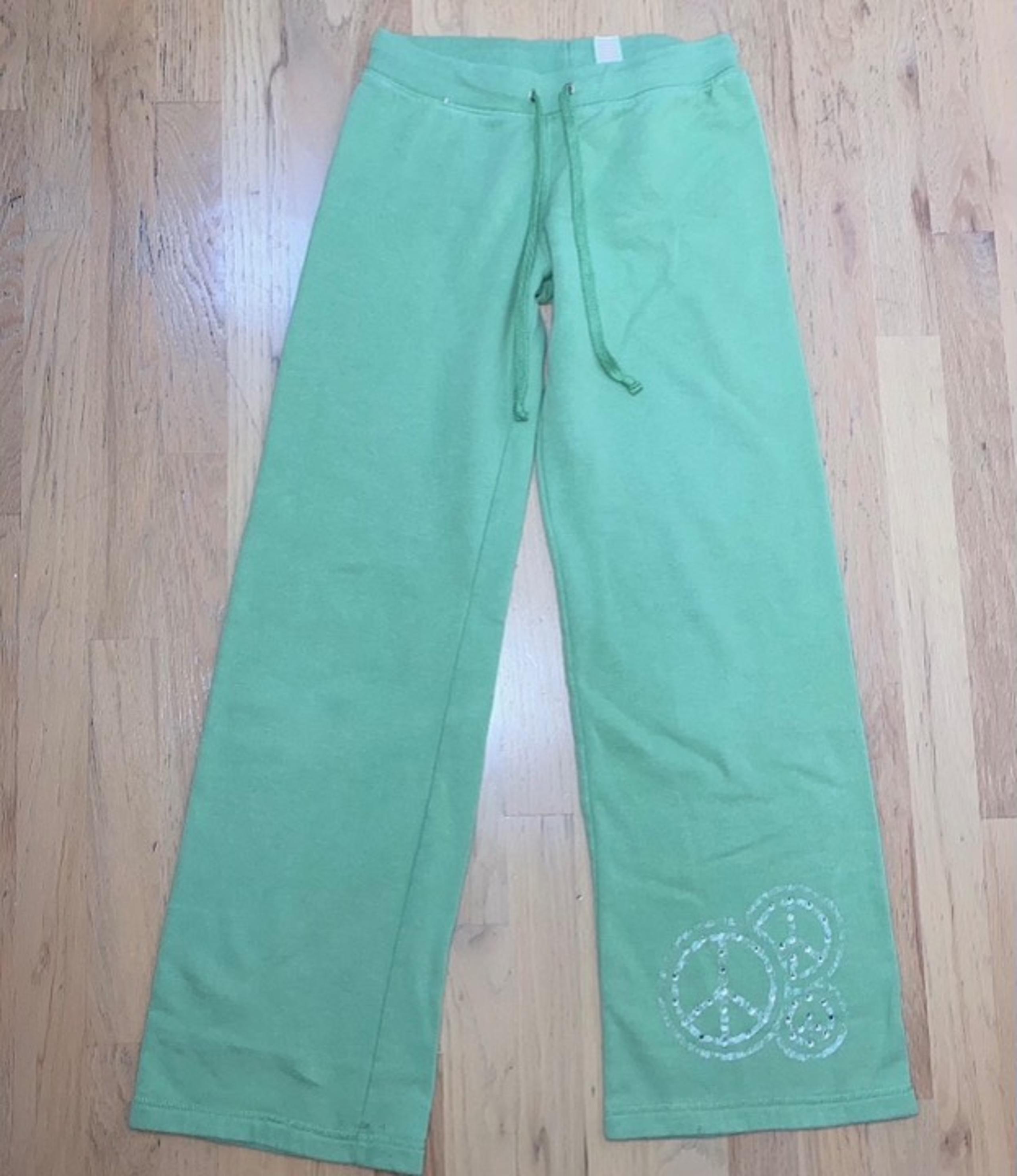No Boundaries green sweatpants bedazzled