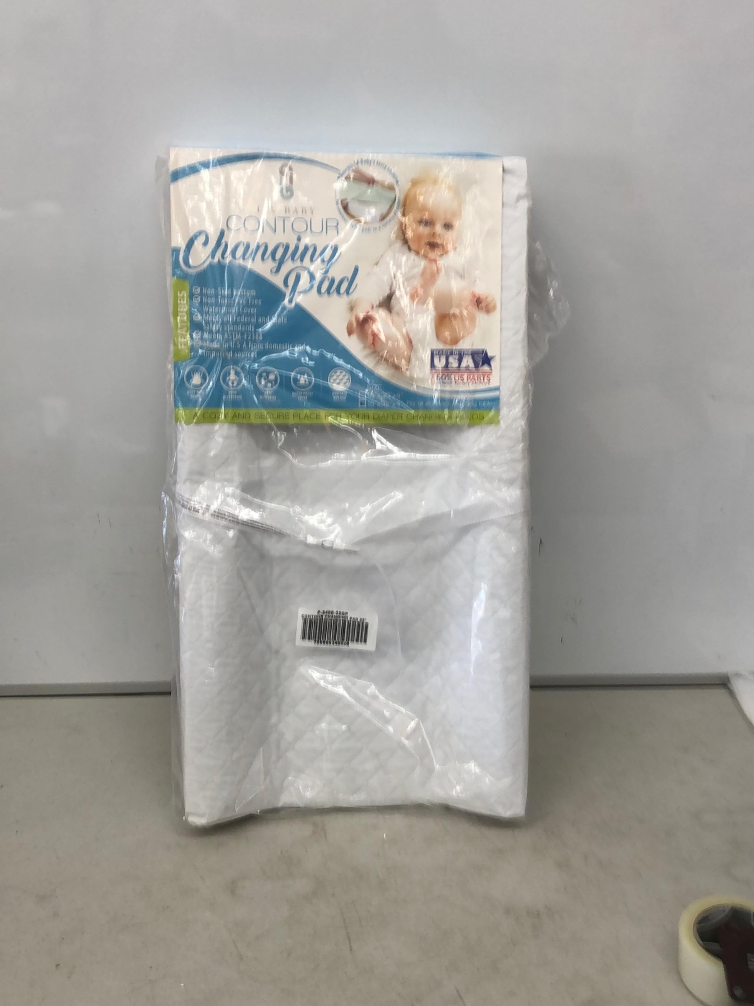 LA Baby Waterproof Contour Changing Pad, 32" - Made in USA. Easy to Clean