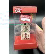 Mint LENOX Winter Greetings Birdhouse Cardinal Porcelain Christmas Ornament -3D