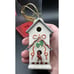 Mint LENOX Winter Greetings Birdhouse Cardinal Porcelain Christmas Ornament -3D