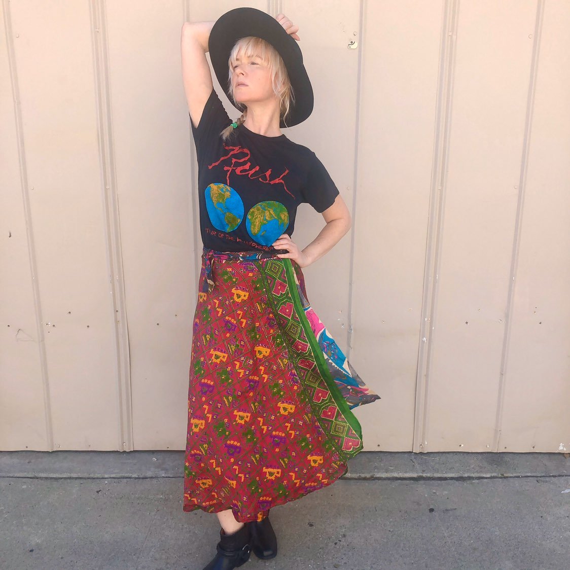 Vintage 90s Midi Wrap Skirt