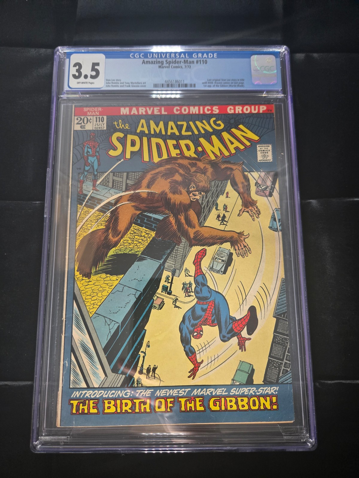 Spiderman #110 cgc 3.5