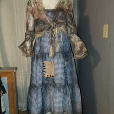 Creepy Hillbilly / Zombie Lady Costume. OOAK