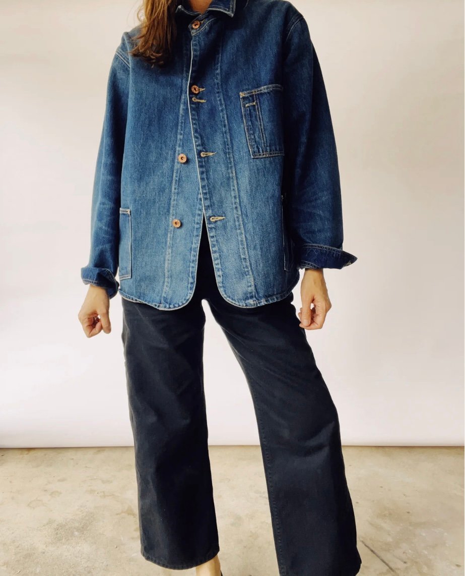 NWT The Hey Gang Barn Coat in denim sz 1