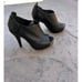 Vince Camuto Pernot Peep Toe Black Ankle Bootie size 5