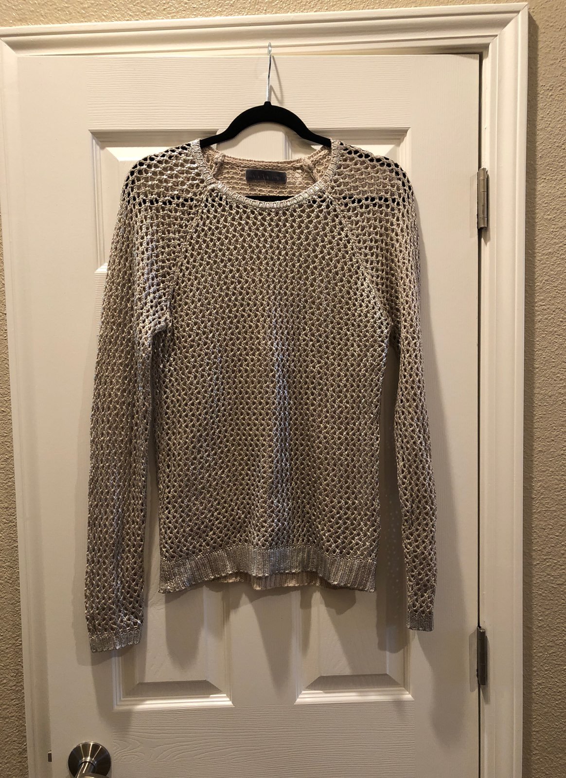 Velvet Gold Knitted Sweater Size Medium